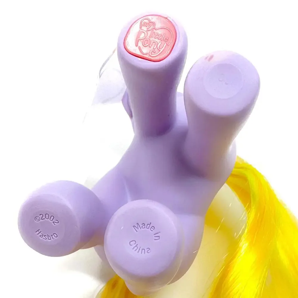 My Little Pony Garden Glade G3 2002 MLP Vintage Flower Cutie Mark Purple Yellow‎